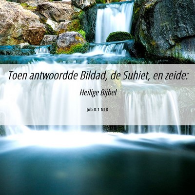 Picture 06 - Job 8:1 NLD - Toen antwoordde Bildad, de Suhiet, en - Bible Verse Picture