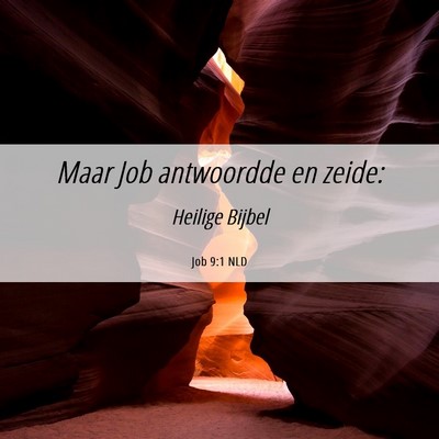 Picture 06 - Job 9:1 NLD - Maar Job antwoordde en - Bible Verse Picture