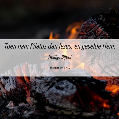 Picture 06 - Johannes 19:1 NLD - Toen nam Pilatus dan Jezus, en geselde - Bible Verse Picture