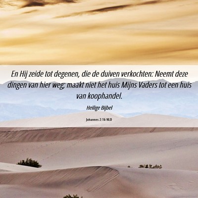 Picture 06 - Johannes 2:16 NLD - En Hij zeide tot degenen, die de duiven - Bible Verse Picture