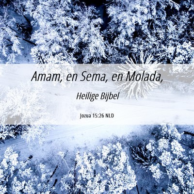 Picture 06 - Jozua 15:26 NLD - Amam, en Sema, en - Bible Verse Picture