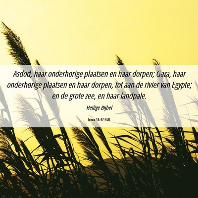 Picture 06 - Jozua 15:47 NLD - Asdod, haar onderhorige plaatsen en haar dorpen; - Bible Verse Picture