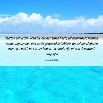 Picture 06 - Leviticus 15:11 NLD - Daartoe een ieder, wien hij, die den vloed heeft, - Bible Verse Picture