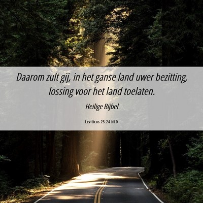 Picture 06 - Leviticus 25:24 NLD - Daarom zult gij, in het ganse land uwer - Bible Verse Picture