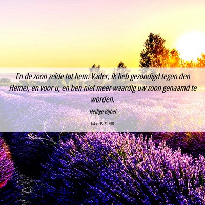 Picture 06 - Lukas 15:21 NLD - En de zoon zeide tot hem: Vader, ik heb gezondigd - Bible Verse Picture