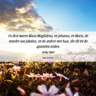 Picture 06 - Lukas 24:10 NLD - En deze waren Maria Magdalena, en Johanna, en - Bible Verse Picture