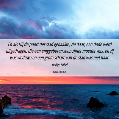 Picture 06 - Lukas 7:12 NLD - En als Hij de poort der stad genaakte, zie daar, - Bible Verse Picture