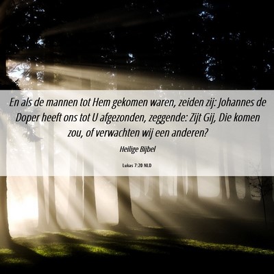 Picture 06 - Lukas 7:20 NLD - En als de mannen tot Hem gekomen waren, zeiden - Bible Verse Picture