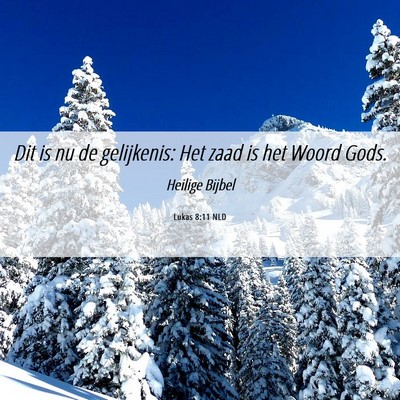 Picture 06 - Lukas 8:11 NLD - Dit is nu de gelijkenis: Het zaad is het Woord - Bible Verse Picture