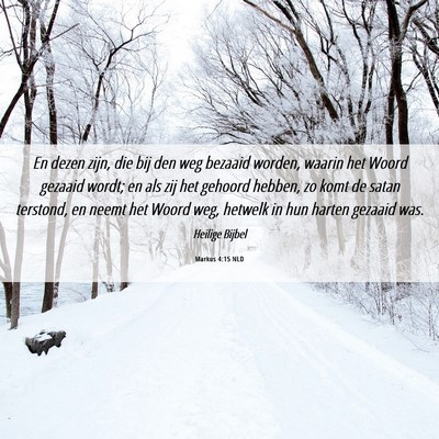 Picture 06 - Markus 4:15 NLD - En dezen zijn, die bij den weg bezaaid worden, - Bible Verse Picture
