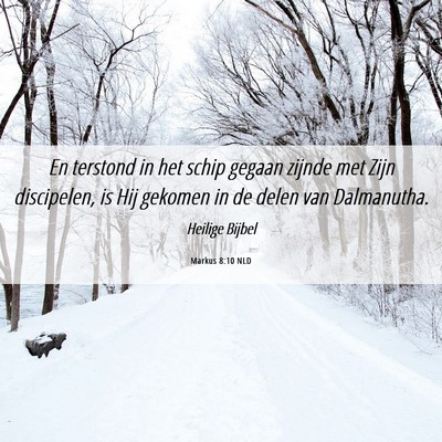 Picture 06 - Markus 8:10 NLD - En terstond in het schip gegaan zijnde met Zijn - Bible Verse Picture