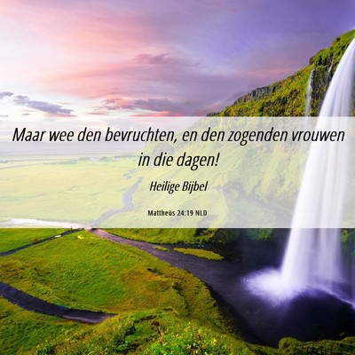 Picture 06 - Mattheüs 24:19 NLD - Maar wee den bevruchten, en den zogenden vrouwen - Bible Verse Picture