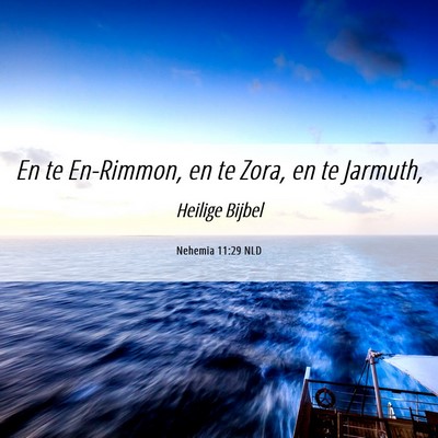 Picture 06 - Nehemia 11:29 NLD - En te En-Rimmon, en te Zora, en te - Bible Verse Picture