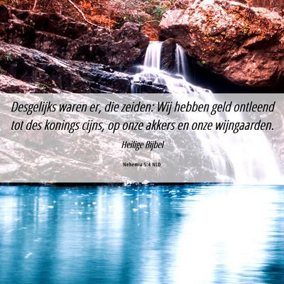 Picture 06 - Nehemia 5:4 NLD - Desgelijks waren er, die zeiden: Wij hebben geld - Bible Verse Picture