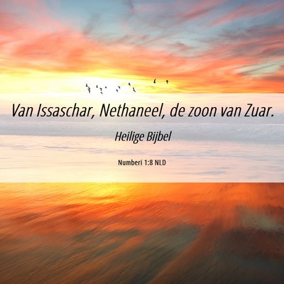 Picture 06 - Numberi 1:8 NLD - Van Issaschar, Nethaneel, de zoon van - Bible Verse Picture
