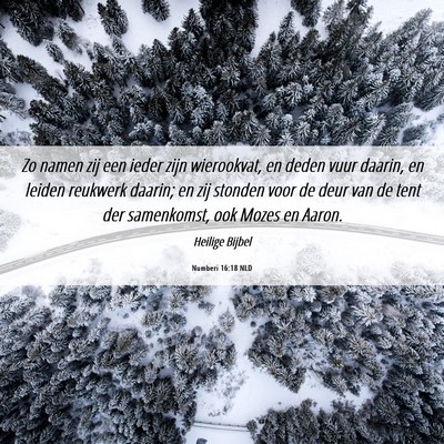 Picture 06 - Numberi 16:18 NLD - Zo namen zij een ieder zijn wierookvat, en deden - Bible Verse Picture