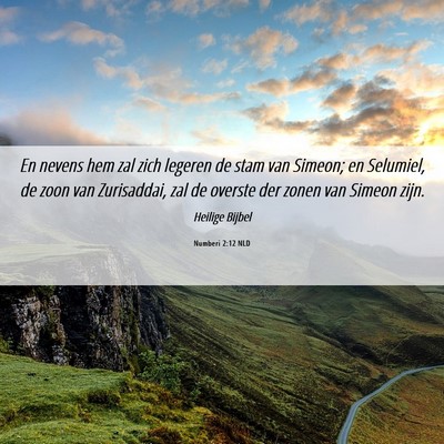 Picture 06 - Numberi 2:12 NLD - En nevens hem zal zich legeren de stam van - Bible Verse Picture