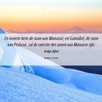 Picture 06 - Numberi 2:20 NLD - En nevens hem de stam van Manasse; en Gamaliel, - Bible Verse Picture