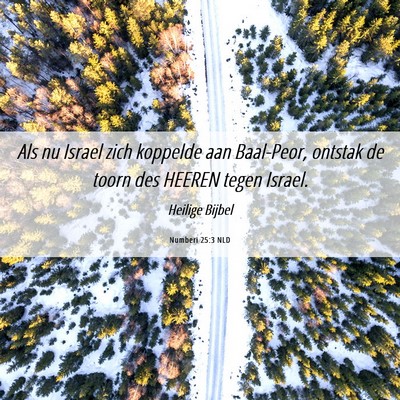 Picture 06 - Numberi 25:3 NLD - Als nu Israel zich koppelde aan Baal-Peor, - Bible Verse Picture