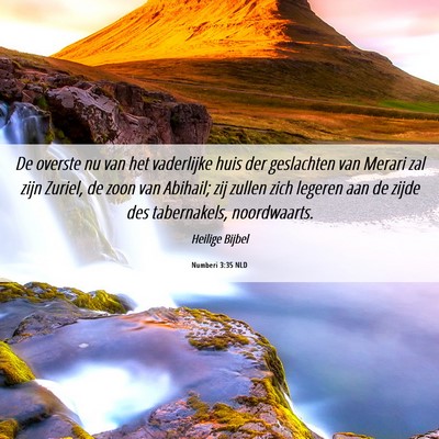 Picture 06 - Numberi 3:35 NLD - De overste nu van het vaderlijke huis der - Bible Verse Picture