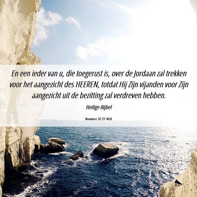 Picture 06 - Numberi 32:21 NLD - En een ieder van u, die toegerust is, over de - Bible Verse Picture