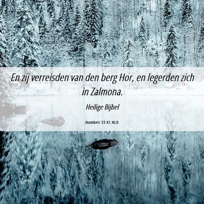 Picture 06 - Numberi 33:41 NLD - En zij verreisden van den berg Hor, en legerden - Bible Verse Picture