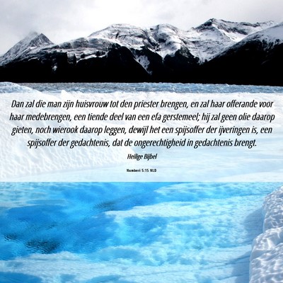 Picture 06 - Numberi 5:15 NLD - Dan zal die man zijn huisvrouw tot den priester - Bible Verse Picture