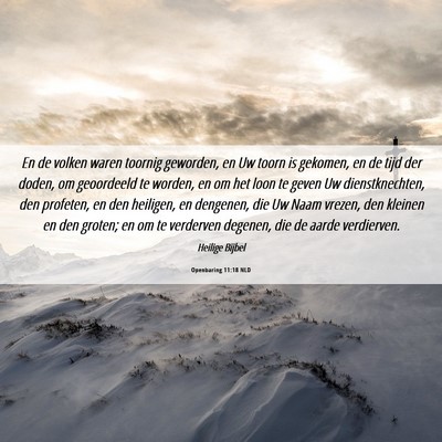 Picture 06 - Openbaring 11:18 NLD - En de volken waren toornig geworden, en Uw toorn - Bible Verse Picture