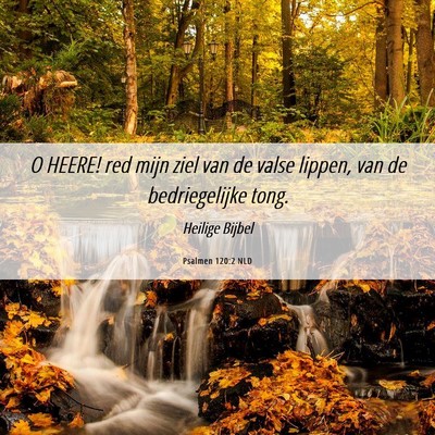 Picture 06 - Psalmen 120:2 NLD - O HEERE! red mijn ziel van de valse lippen, van - Bible Verse Picture