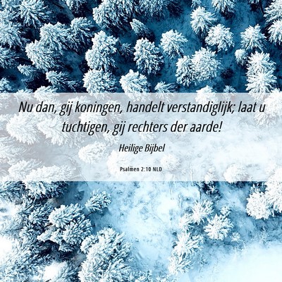 Picture 06 - Psalmen 2:10 NLD - Nu dan, gij koningen, handelt verstandiglijk; - Bible Verse Picture