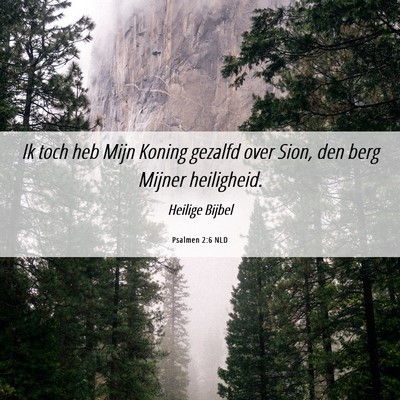 Picture 06 - Psalmen 2:6 NLD - Ik toch heb Mijn Koning gezalfd over Sion, den - Bible Verse Picture