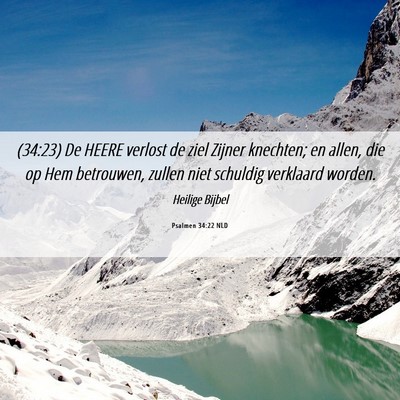 Picture 06 - Psalmen 34:22 NLD - (34:23) De HEERE verlost de ziel Zijner knechten; - Bible Verse Picture