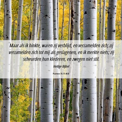 Picture 06 - Psalmen 35:15 NLD - Maar als ik hinkte, waren zij verblijd, en - Bible Verse Picture