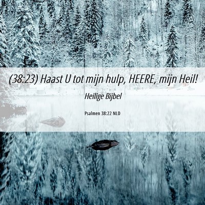 Picture 06 - Psalmen 38:22 NLD - (38:23) Haast U tot mijn hulp, HEERE, mijn - Bible Verse Picture