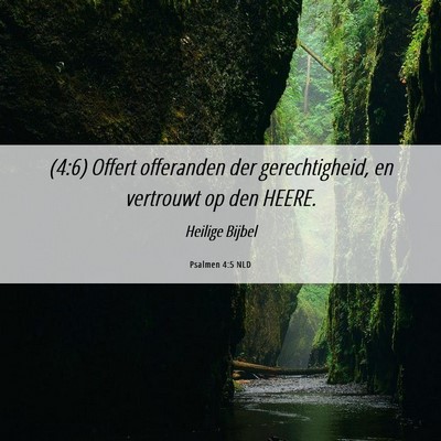 Picture 06 - Psalmen 4:5 NLD - (4:6) Offert offeranden der gerechtigheid, en - Bible Verse Picture