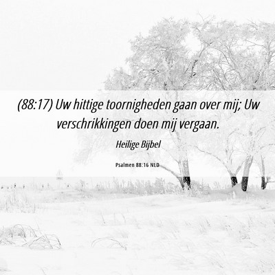 Picture 06 - Psalmen 88:16 NLD - (88:17) Uw hittige toornigheden gaan over mij; Uw - Bible Verse Picture