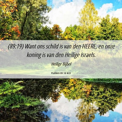 Picture 06 - Psalmen 89:18 NLD - (89:19) Want ons schild is van den HEERE, en onze - Bible Verse Picture