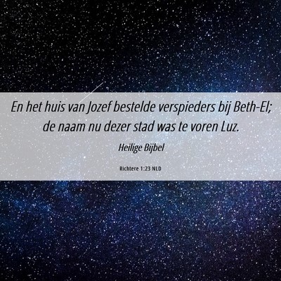 Picture 06 - Richtere 1:23 NLD - En het huis van Jozef bestelde verspieders bij - Bible Verse Picture
