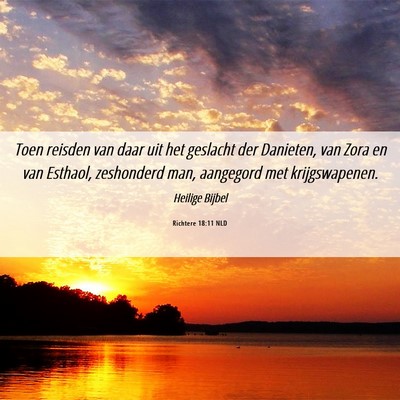 Picture 06 - Richtere 18:11 NLD - Toen reisden van daar uit het geslacht der - Bible Verse Picture
