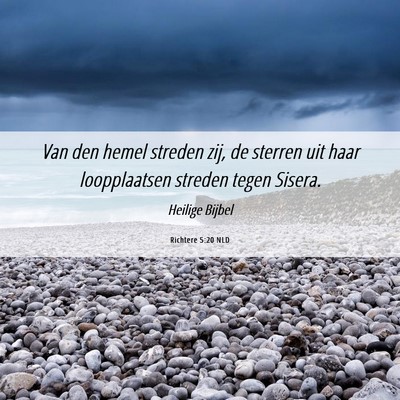 Picture 06 - Richtere 5:20 NLD - Van den hemel streden zij, de sterren uit haar - Bible Verse Picture