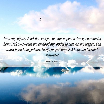 Picture 06 - Richtere 9:54 NLD - Toen riep hij haastelijk den jongen, die zijn - Bible Verse Picture