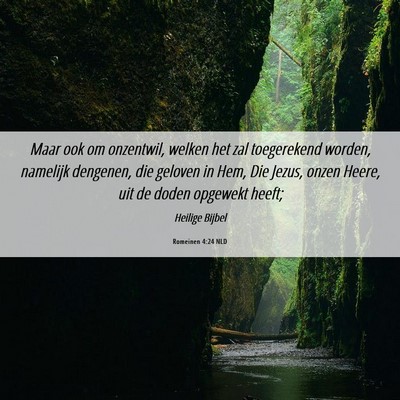 Picture 06 - Romeinen 4:24 NLD - Maar ook om onzentwil, welken het zal toegerekend - Bible Verse Picture