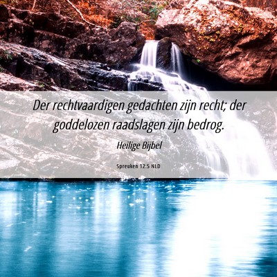 Picture 06 - Spreuken 12:5 NLD - Der rechtvaardigen gedachten zijn recht; der - Bible Verse Picture