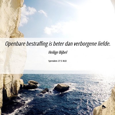 Picture 06 - Spreuken 27:5 NLD - Openbare bestraffing is beter dan verborgene - Bible Verse Picture
