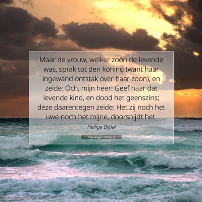 Picture 07 - 1 Koningen 3:26 NLD - Maar de vrouw, welker zoon de levende was, sprak - Bible Verse Picture