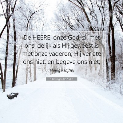 Picture 07 - 1 Koningen 8:57 NLD - De HEERE, onze God, zij met ons, gelijk als Hij - Bible Verse Picture