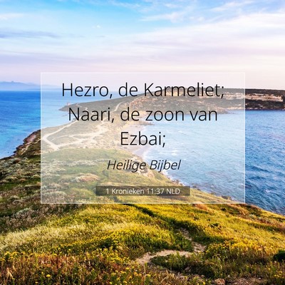 Picture 07 - 1 Kronieken 11:37 NLD - Hezro, de Karmeliet; Naari, de zoon van - Bible Verse Picture