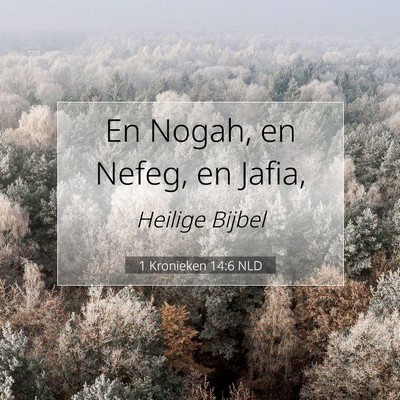 Picture 07 - 1 Kronieken 14:6 NLD - En Nogah, en Nefeg, en - Bible Verse Picture