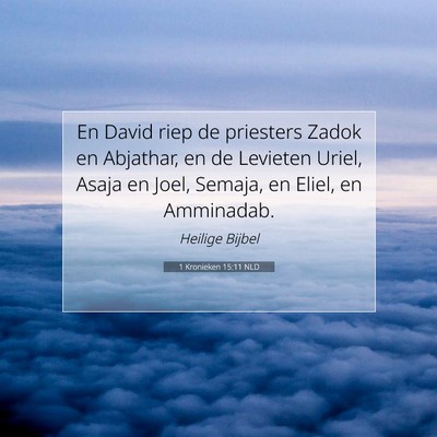 Picture 07 - 1 Kronieken 15:11 NLD - En David riep de priesters Zadok en Abjathar, en - Bible Verse Picture