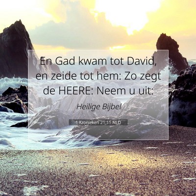 Picture 07 - 1 Kronieken 21:11 NLD - En Gad kwam tot David, en zeide tot hem: Zo zegt - Bible Verse Picture